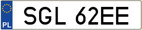 Trailer License Plate